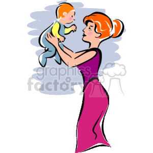 Mom Holding Her Baby Clipart Commercial Use Gif Jpg Wmf Svg Clipart 159084 Graphics Factory - roblox mom holding baby gfx
