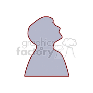 A silhouette of a boy looking up
