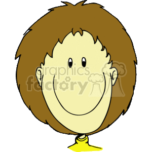   The image is a simple, cartoon-style illustration of a smiling child