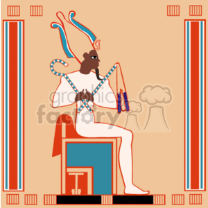 Ancient Egyptian Deity with Ram Head