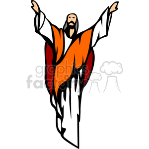 Religious Figure with Raised Arms