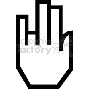 Sign language hand signals.