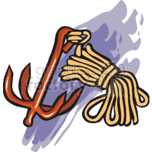 The clipart image shows a martial arts weapon, specifically a rope dart or meteor hammer, which consists of a weight attached to a rope and is used in various martial arts styles. It can be used for striking, entangling, or grappling.