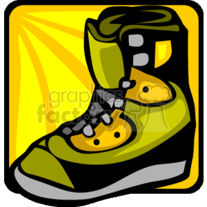 Stylized Snowboard Boot for Winter Sports Enthusiasts