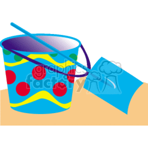 Colorful Beach Bucket and Shovel - Kids' Sand Toys