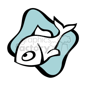 A clipart image featuring a fish, commonly associated with the Pisces zodiac sign, depicted in a stylized, cartoon-like design.