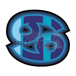 Clipart image of the Cancer zodiac sign symbol.