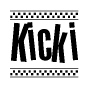 Kicki Checkered Flag Design
