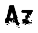 The image contains the word Az in a stylized font with a static looking effect at the bottom of the words