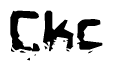  The image contains the word Ckc in a stylized font with a static looking effect at the bottom of the words 
