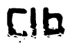 The image contains the word Clb in a stylized font with a static looking effect at the bottom of the words