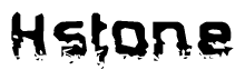 The image contains the word Hstone in a stylized font with a static looking effect at the bottom of the words