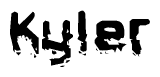 The image contains the word Kyler in a stylized font with a static looking effect at the bottom of the words