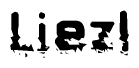 The image contains the word Liezl in a stylized font with a static looking effect at the bottom of the words