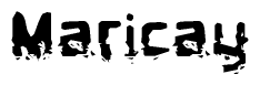 The image contains the word Maricay in a stylized font with a static looking effect at the bottom of the words