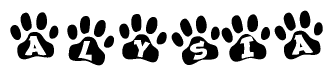 Animal Paw Prints with Alysia Lettering