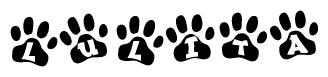 Animal Paw Prints with Lulita Lettering