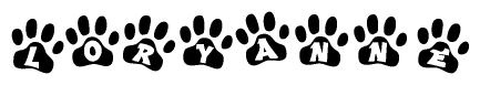 Animal Paw Prints with Loryanne Lettering