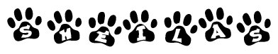 Animal Paw Prints with Sheilas Lettering