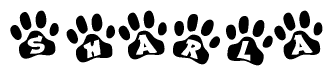 Animal Paw Prints with Sharla Lettering