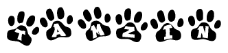 Animal Paw Prints with Tamzin Lettering