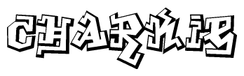 The clipart image features a stylized text in a graffiti font that reads Charkie.