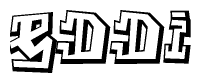 The clipart image features a stylized text in a graffiti font that reads Eddi.