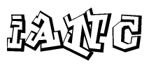 The clipart image features a stylized text in a graffiti font that reads Ianc.