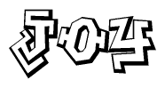 The clipart image features a stylized text in a graffiti font that reads Joy.