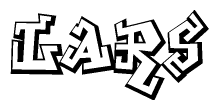The clipart image features a stylized text in a graffiti font that reads Lars.