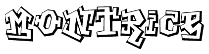 The clipart image features a stylized text in a graffiti font that reads Montrice.