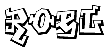 Roel Graffiti Style Text