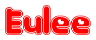 The image displays the word Eulee written in a stylized red font with hearts inside the letters.