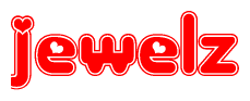 The image displays the word Jewelz written in a stylized red font with hearts inside the letters.