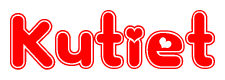 The image displays the word Kutiet written in a stylized red font with hearts inside the letters.
