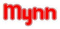 The image displays the word Mynn written in a stylized red font with hearts inside the letters.