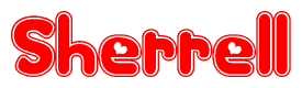 The image displays the word Sherrell written in a stylized red font with hearts inside the letters.