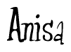 Cursive 'Anisa' Text