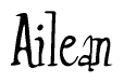 The image is a stylized text or script that reads 'Ailean' in a cursive or calligraphic font.