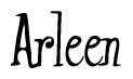 The image is a stylized text or script that reads 'Arleen' in a cursive or calligraphic font.