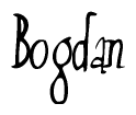 The image is a stylized text or script that reads 'Bogdan' in a cursive or calligraphic font.