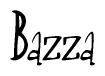 The image is a stylized text or script that reads 'Bazza' in a cursive or calligraphic font.