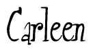 The image is a stylized text or script that reads 'Carleen' in a cursive or calligraphic font.