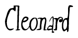 The image contains the word 'Cleonard' written in a cursive, stylized font.