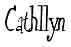The image contains the word 'Cathllyn' written in a cursive, stylized font.