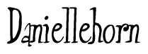 The image is a stylized text or script that reads 'Daniellehorn' in a cursive or calligraphic font.