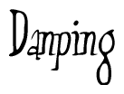 The image is of the word Danping stylized in a cursive script.