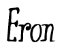 The image is of the word Eron stylized in a cursive script.