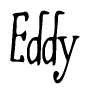 The image is a stylized text or script that reads 'Eddy' in a cursive or calligraphic font.