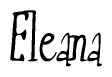 The image contains the word 'Eleana' written in a cursive, stylized font.